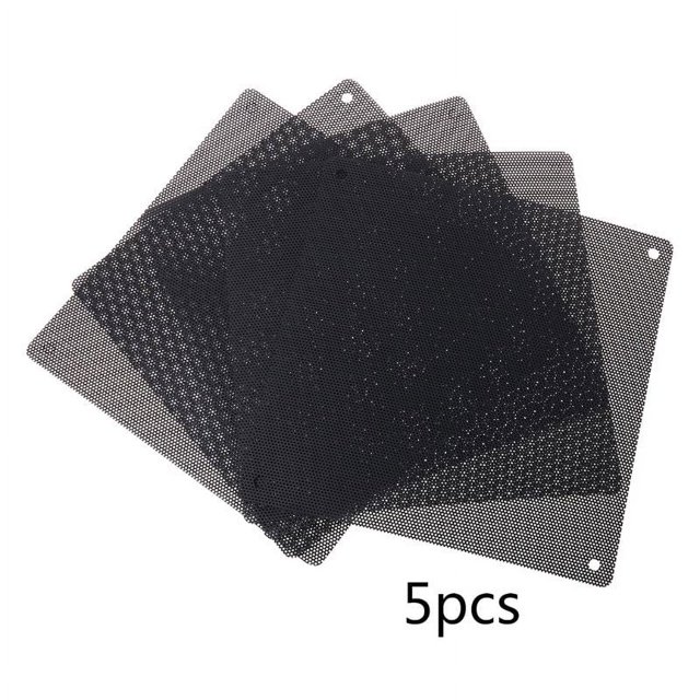 5PCS PVC Fan Dust Filter PC Dustproof Case Cuttable Computer Mesh Cover 40mm 50mm 60mm 70mm 80mm 90mm 140mm Mesh Black G 14cmx14cm