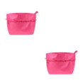 thumbnail image 3 of Baohd Expandable Purse Organiser With Zip Closure Convenient Storage For Handbag Waterproof Nylon Bag Cloth Storage Organiser rose red 2Set, 3 of 6