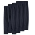 thumbnail image 2 of YUNAFFT Girls Stretchy Soft Leggings 3-12Y 4-Pack Lycra Spandex Pure Color Breathable Base Layer Pants, 2 of 9