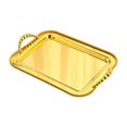 thumbnail image 2 of Serving Tray Dessert Tray Luxury Decorative Tray for Tea House Kitchen Parties gold, 2 of 8