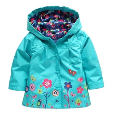 EGNMCR Long Sleeve Hoodless Casual Outwear & Jackets Girls Clothe Jacket Kids Raincoat Coat Hooded Outerwear Children Clothing Jacket Girl Coat