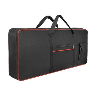 relayinert Thickened Padded Piano Bag Keyboard Case Portable Lightweight Travel Carry Backpack Case Easy To Carry Waterproof Red