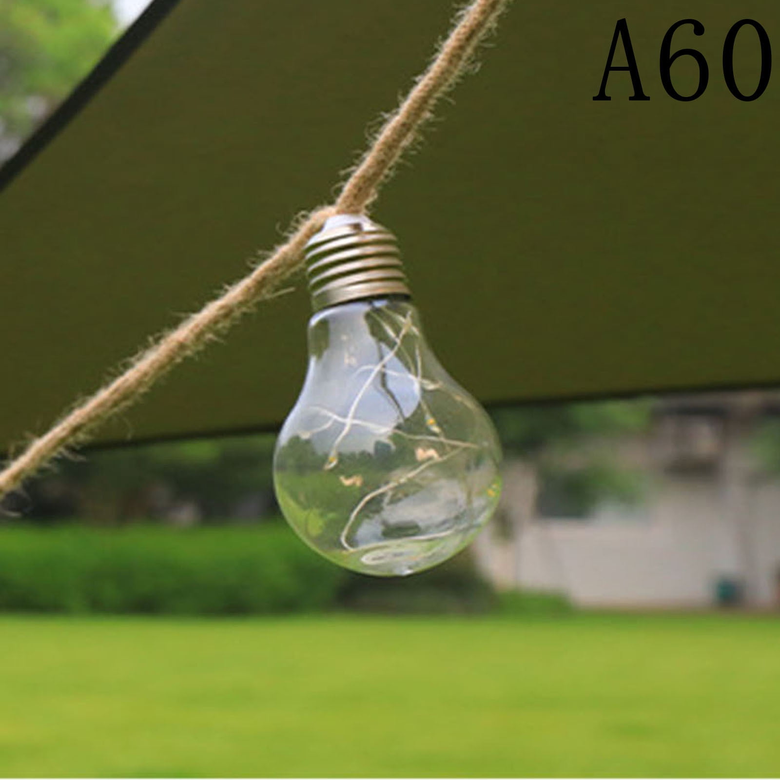 Suncoda Garden Light, Solar String Lights Outdoor 41Ft Solar Patio Lights Vintage Rope Solar Powered Lights with 8 Modes 20 Shatterproof Bulbs for Garden