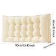 thumbnail image 2 of Soft Supportive Reading Pillow for Bed and Sofa Comfortable Backrest Cushion with Long Body Design Ideal Headboard Support, 2 of 5