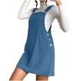 thumbnail image 2 of FcBaudy Camisole Sans Manches Robe Col en V, Robes d'Été pour Femmes, Robes pour Femmes Nouvelle Robe à Bretelles en Velours Côtelé Ample Robe à Bretelles pour Femmes, 2 of 7