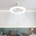 thumbnail image 1 of LSLJS Ceiling Fan with Lights, Enclosed Low Fan Light, Ceiling Light with Fan, Hidden Electric Fan with E27 Lamp Holder, Ceiling Fan, 1 of 5