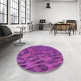 thumbnail image 4 of Ahgly Tapis Rectangulaire Lavable en Machine Intérieur Transitionnel Moyen Violet Rouge Rose, 7 Pieds x 10 Pieds, 4 of 7