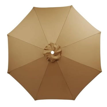 Parasol de Patio 7,5 Pi 9 Pi 10 Pi Auvent de Remplacement pour 6 Baleines 8 Baleines, Auvent de Remplacement pour Parasol de Marché Extérieur, Toile de Parasol Imperméable et Protectrice UV
