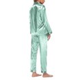 thumbnail image 3 of Qertyioot Ensemble Décontracté Ample pour Femmes Col Rond Manches Longues Pantalon Maison Économies d'Été, 3 of 6