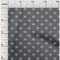 thumbnail image 1 of oneOone Organic Cotton Voile Fabric Elephant Block Print Fabric BTY 42 Inch Wide, 1 of 4