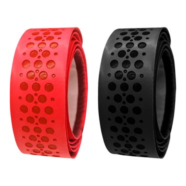 Maoww Pack of 2 Golf Grip Strip Plastic Protector Outdoor Indoor Courtyard Office Practice Training Anti-skid Tape for Beginner Red Black