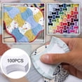 thumbnail image 1 of Vaidha 100 Pcs Pochoirs en Papier Anglais pour Quilting Patchwork Couture DIY, 1 of 1