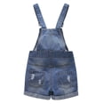 thumbnail image 2 of KIDSCOOL SPACE Baby Girl Boy Jean Overalls,Toddler Summer Denim Shortall,Blue,2-3 Years, 2 of 7