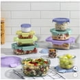 thumbnail image 1 of Ello Ensemble de Rangement Alimentaire en Verre, 20 Pcs, 1 of 4
