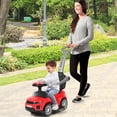 thumbnail image 2 of Costway Voiture Pousse-Pousse 3 en 1 pour Tout-Petit, Poussette, Voiture Glissante avec Musique, Rouge, 2 of 10