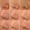 thumbnail image 1 of Manchette de Nez Sans Perçage Faux Anneaux de Nez Anneau Faux Piercings Pince Réglable sur Manchette de Nez pour Femmes Hommes, 1 of 1