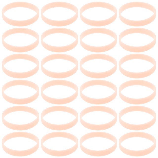 Miangastore 100 Pcs Bracelets de Motivation Messages Design Simple Orange Amateur de Sports de Nuit Course de Nuit