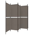 thumbnail image 2 of vidaXL 5-Panel Room Divider Anthracite 250x200 cm Fabric, 2 of 5
