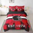 thumbnail image 2 of YST 7 Piece Bed in a Bag King Size Comforter Set Ice Hockey Bedding Set,Hockey Reversible Design Bed Set,Winter Sports Soft Microfiber Comforter with Sheet Set,All Season,New Jersey, 2 of 5