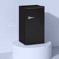 thumbnail image 3 of HOMCOM Mini-Frigo Rétro de 3,1 Pi3 avec Thermostat Réglable, Noir, 3 of 10