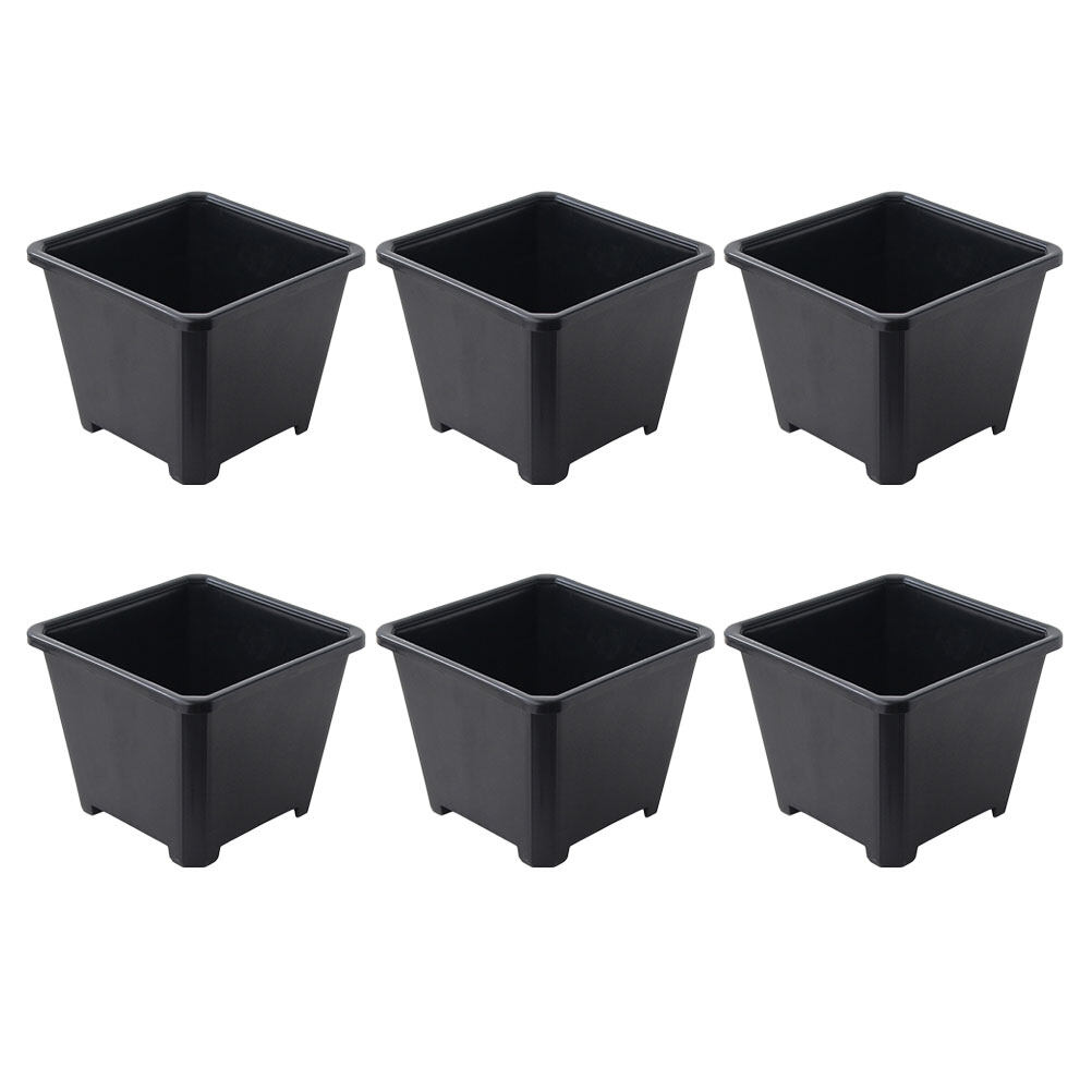 6pcs Flower Planting Pots Succulent Plant Pots Plastic Flower Planters Flowerpot Adorns