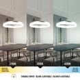 thumbnail image 3 of Artika Optical LED Pendant, Silver, 3 of 6