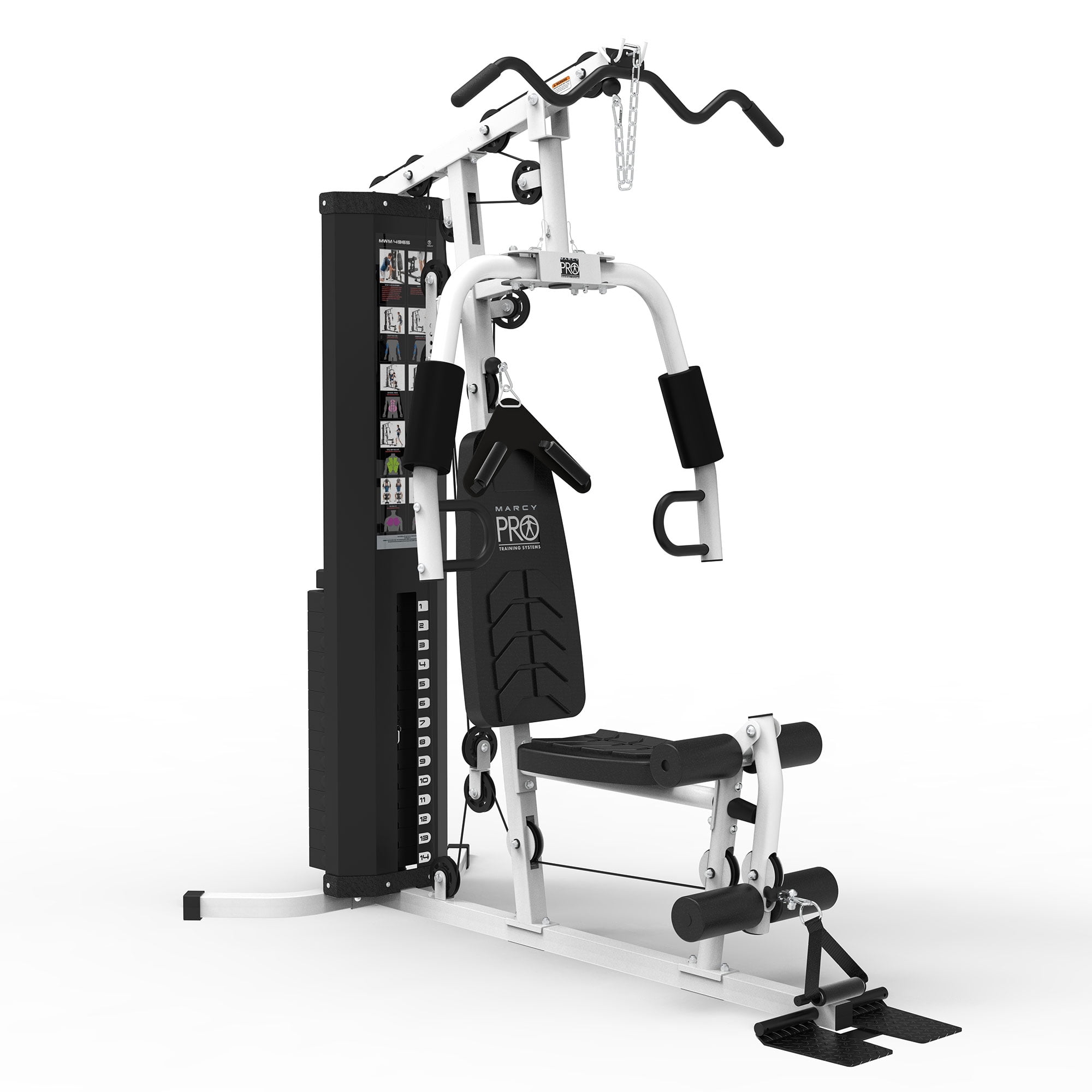 Marcy Home Gym Workout Station w/ Weights, Full Body Training
