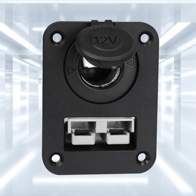 12V 50A Power Adapter Plate Charger Socket Panel for Caravan Camper Boat Truck