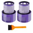 thumbnail image 2 of 2 Pack Vacuum Filter Replacement with Brush Compatible with Dyson Cyclone V10 Absolute Animal Motorhead Total Clean, Replaces Part # 969082-01, 2 of 5