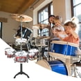 thumbnail image 2 of Mini Jazz Drum Set Musical Instrument Toy Five Piece Percussion Kit With Sticks Early Education Toy For Children Kids, 2 of 6