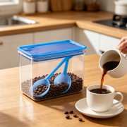 Tyidzon Plastic Airtight Food Storage ContainerClear LeakProof Sealed Storage Box Reusable Stackable Kitchen Organizer Container For Pantry CerealSnack Dry Food