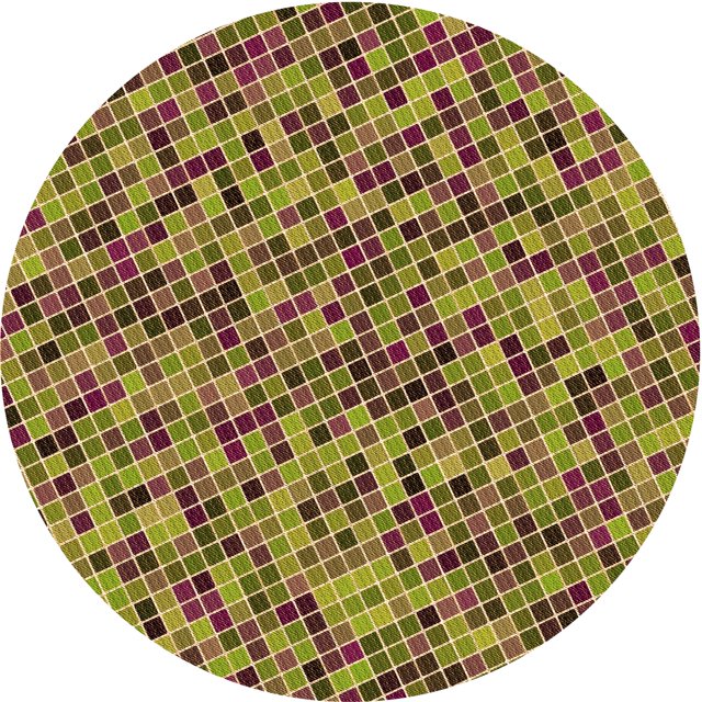 Ahgly Company Tapis Rond Lavable en Machine Intérieur Transitionnel Rouge Brun, 3 Pieds Rond