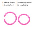 thumbnail image 4 of Unique Bargains Loose Leaf Rings Binder Ring Plastic O Rings, Pink, 50 Count, 4 of 6