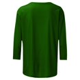 thumbnail image 4 of DPTALR T-shirt Ample Uni pour Femme, Blouse Mi-Longue à Manches 3/4, Col Rond, Hauts Décontractés, 4 of 5
