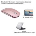 thumbnail image 2 of Bluetooth Mouse – Wireless Mouse for Mac Laptop(Rechargeable) ROSE GOLD, 2 of 8