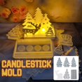 thumbnail image 2 of Moule en Plâtre Chandelier Quatre Christamas Treey N5K4, 2 of 8