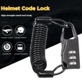 thumbnail image 4 of Portable Bike 3 Digit Combination Spring Cable Lock Anti Theft Resettable Bike  Cable Lock For Travel Luggage Helmet, 4 of 8