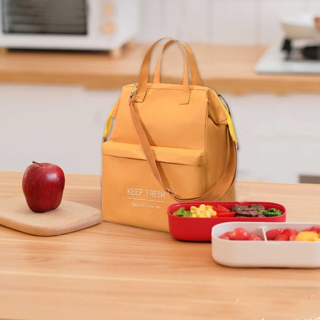 Back to School! mtvxesu Lunchbox, Lunch Bag Women & Men Insulated Lunch Bag Lunch Box with Shoulder Strap for Women Men Adult Kids Lunch Box Containers School Meal Bag Up to 65% off