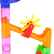 Toys Plastic House Building Blocks Toys DIY Maze Balls Track Construction Marble Run