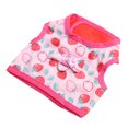 thumbnail image 4 of Rabbit Harness Dress, Printing Dyeing Soft Comfortable Polyester Nylon Pet Rabbit Dresses Pink with Tow Rope for Guinea Pig S,M,L, 4 of 7