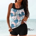 thumbnail image 1 of Weiqiqre Plus Size Swimsuit for Women Two Piece Bathing Suits Blouson Tank Top with Boyshorts Tummy Control Modest Swimsuits, 1 of 6