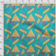 thumbnail image 3 of oneOone Organic Cotton Voile Fabric Rectangle & Triangle Geometric Printed Fabric 1 Yard 42 Inch Wide, 3 of 4