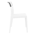 thumbnail image 4 of Pemberly Row Indoor/Outdoor Patio Dining Chair in White Transparent Clear, 4 of 8