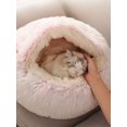 thumbnail image 4 of 1pc Long Plush Pet Bed, Warm And Comfortable Cat House, Suitable For Large/medium/small Cats, Four Seasons Available, 4 of 4