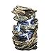 thumbnail image 3 of Water Fountain with LED Light - Glacier Peak Garden Decor Tabletop Fountain - Desk Fountain Water Feature, 3 of 4