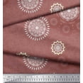 thumbnail image 3 of Soimoi Crepe Silk Fabric Mandala Ethnic Printed Fabric 1 Yard 42 Inch Wide, 3 of 3