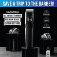 thumbnail image 2 of Vacutrim Cordless Mens Beard Trimmer, Rechargeable Electric Shaver with 20 Trim Setting Calibration Dial and Built-in Vacuum for Mustache, Sideburns. Facial Hair, Black, 7.5", As Seen On TV, 2 of 10