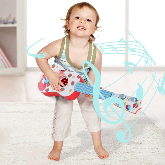 RKSTN Toddler Toys Kids Guitar Ukulele Beginner Musical Instrument 16 Inches With 4 Strings Mini Guitar For Skill Improving Kids Play Early Educational Pre School Children Toddler Baby Toys