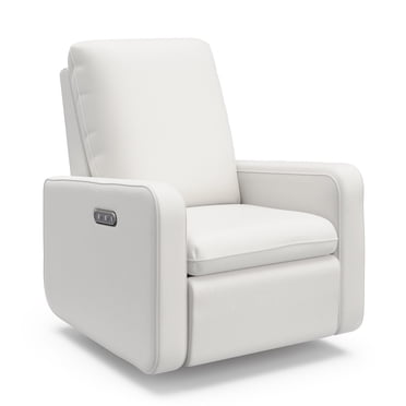 Graco Teddi Power Recliner Swivel Glider, Ivory Basketweave