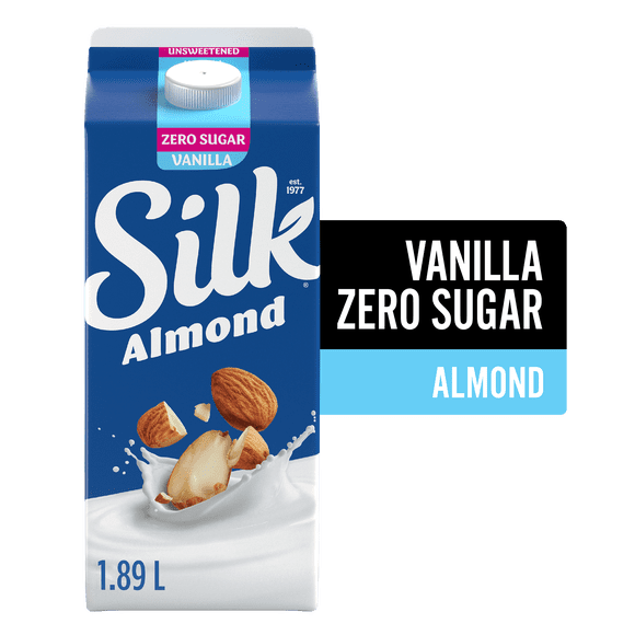 Silk Boisson aux Amandes, Vanille Non Sucrée, Sans Produits Laitiers